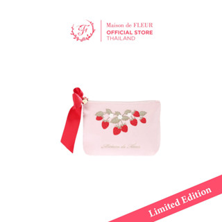 [NEW Collection] Strawberry Embroidered M Pouch Bag