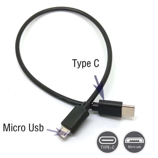 สายชาร์จ Type-C to Micro usb ความยาว 30cm / 50cm / 1 m