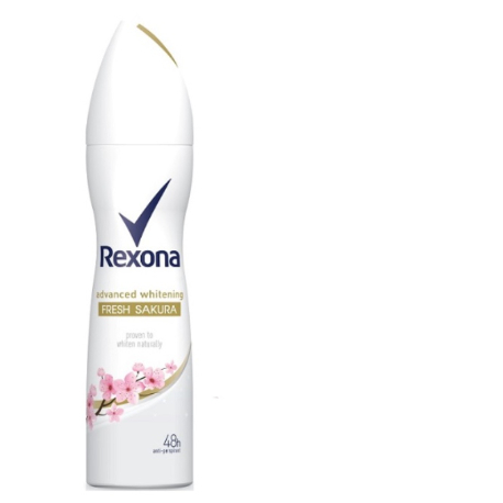 135มล เรโซนา สเปรย์ระงับกลิ่นกาย ไวท์เทนนิ่ง ซากุระ Rexona Deodorant Fresh Sakura 135 ml