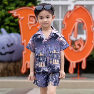 [ส่งฟรี] Jersey Babybrand : Halloween shirt set เซตเชิ้ตพร้อมกางเกงเด็กชาย