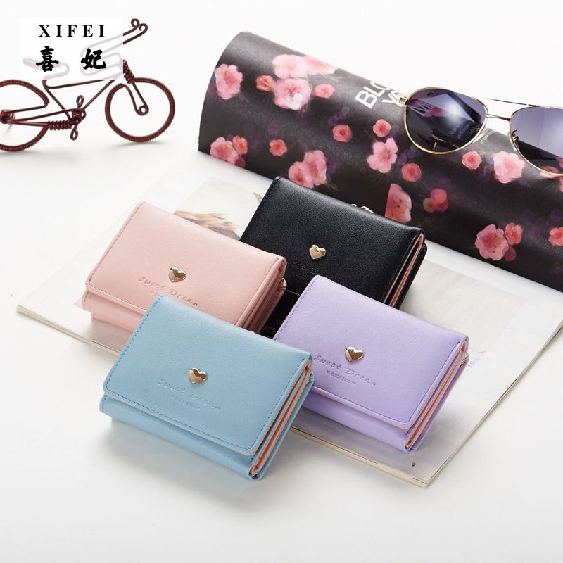 กระเป๋าสตางค์-เนื้อผ้าPUดี (มี 7 สี)สามารถใช้เหรียญได้ - รูปที่ 5