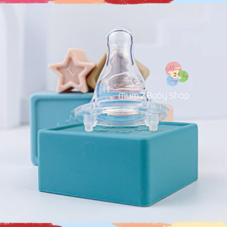 Pureen เพียวรีน ขวดนมคอแคบ ขวดนมเด็กแรกเกิด จุกไม่ดูดไม่ไหล ลายช้าง2ออนซ์ คอแคบ แพ็ค3ขวด จุกไซส์ S