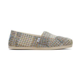 TOMS รองเท้าลำลองผู้หญิง สลิปออน รุ่น Alpargata Sky Blue Plaid Tweed (CB) รองเท้าลิขสิทธิ์แท้