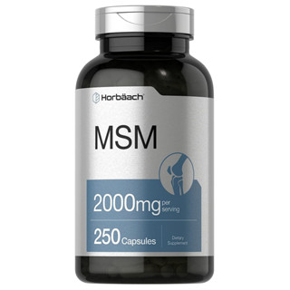 Horbaach MSM 3,000 mg. 300 Capsules เมทิลซัลโฟนิลมีเทน (Methylsulfonylmethane) ลดการอักเสบ ปวดข้อต่อ เส้นเอ็น