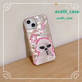 ❤️ส่งของขวัญ❤️ เคสไอโฟน 11 12 13 14 Pro Max หวานเท่ ลูกสุนัข ความคิดสร้างสรรค์ แฟชั่น Case for iPhone สไตล์วรรณศิลป์