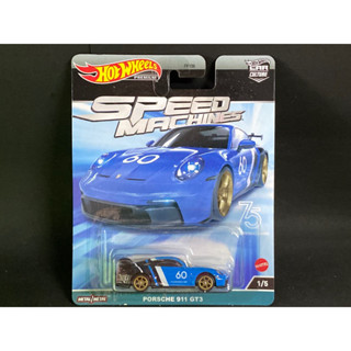 Hotwheels PREMIUM รุ่น PORSCHE 911 GT3  ชุด SPEED MACHINES ล้อพลาสติก