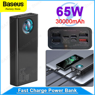 Baseus Amblight Digital Display Quick Charge Power Bank 30000mAh 65W Black