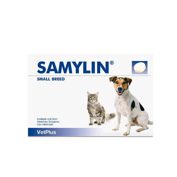 Samylin Small breed 🔥ของแท้ฉลากไทย อาหารเสริม บำรุงตับ สุนัข ขนาดเล็ก แมว (1 กล่อง 30 เม็ด)
