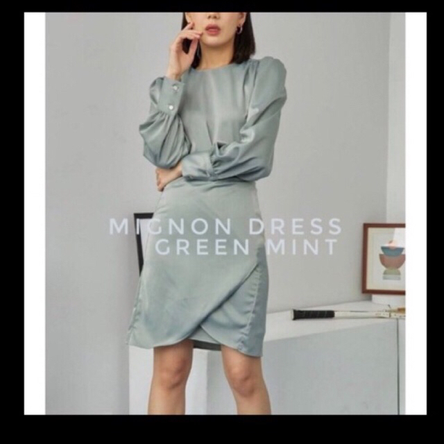MIGNON DRESS GREEN MINT Size S