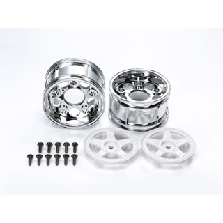 TAMIYA 50673 5-SPOKE TWO-PIECE WHEELS, WIDE (1 PAIR)