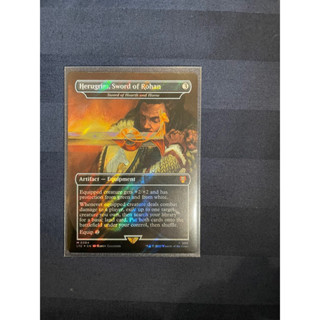 The Lord of the Rings: Tales of Middle-earth Commander Decks Variants Foil: Sword of Hearth and Home (0384 - Surge Foil)