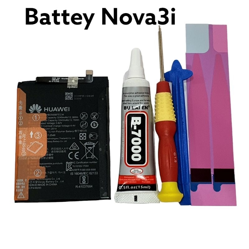 Huawei Nova3i HB356687ECW Battery แบตเตอรี่ แบตมือถือ มีประกัน 3เดือน มีของแถม จัดส่งเร็ว
