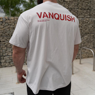 เสื้อแขนสั้น VANQUISH #32 / Gym Fashion เสื้อออกกำลังกาย ผ้าคอตตอน นิ่มใส่สบายไม่คันเวลาเหงื่อออก