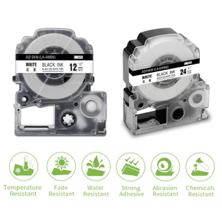 Epson Label Tapes SS12KW SS6KW SS9KW SS18KW SS24KW LK-4WBN Printer Ribbon for Epson LW300 400 LW-600P LW-500 LW-900P