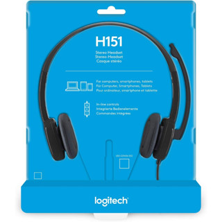 ชุดหูฟังสเตอริโอ LOGITECH H151 Connector	3.5mm พร้อมไมค์ตัดเสียงรบกวน