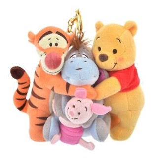 🐝 Keychain Happy Hug Pooh &amp; Friends Disney Store Japan ❤️ #มือ1 #พร้อมส่ง 🍯