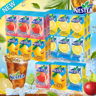 [ยกแพ็ค6-24กล่อง]Nestea ชาเนสที แบบกล่องพร้อมดื่ม นำเข้าจากฮ่องกงแท้100% ชาเลมอน ชาแอปเปิล หอม อร่อย สดชื่น