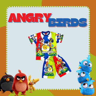 KD334 ชุดAngry Birds เด็กเล็ก สกรีนหน้า-หลัง