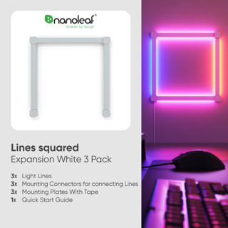 ไฟอัจฉริยะ Nanoleaf ชุดต่อขยาย Lines Squared  Expansion (3 Pack)(NL59E00-3SN00)