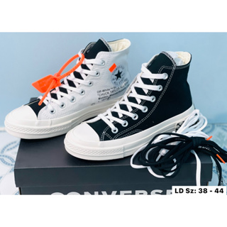 💥【มาใหม่ล่าสุด】_Chuck taylor All Star off-white Sz.38-44 รองเท้าผ้าใบชายหญิง G25A101