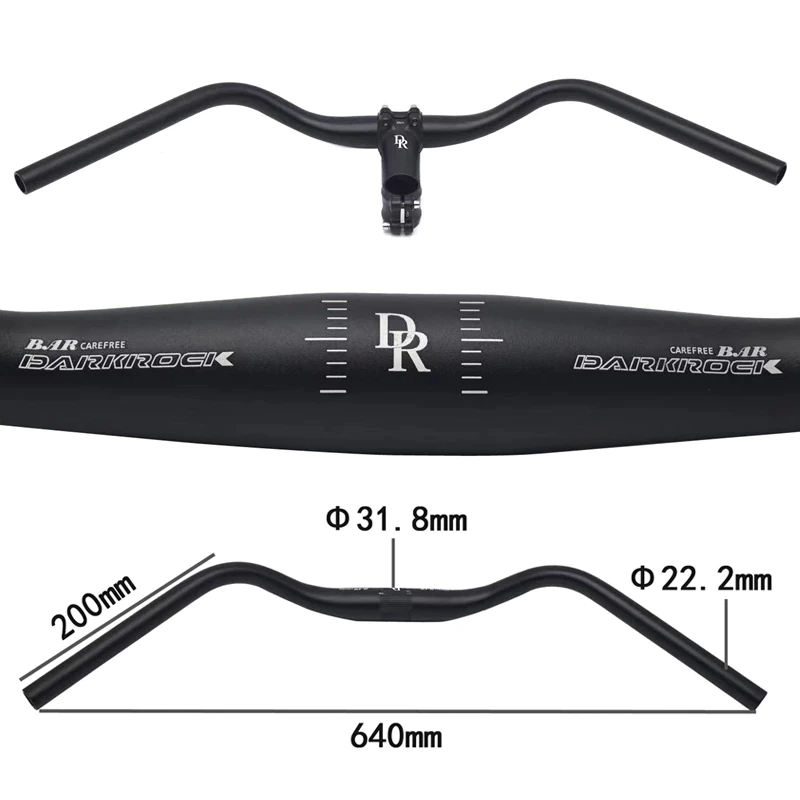 แฮนด์จักรยาน DARKROCK M Handlebar Black (Oversize) ใช้ในเมือง ชีวิตประจำวัน ใช้ทัวร์ริ่ง ก็สบายๆ thumbnail 5