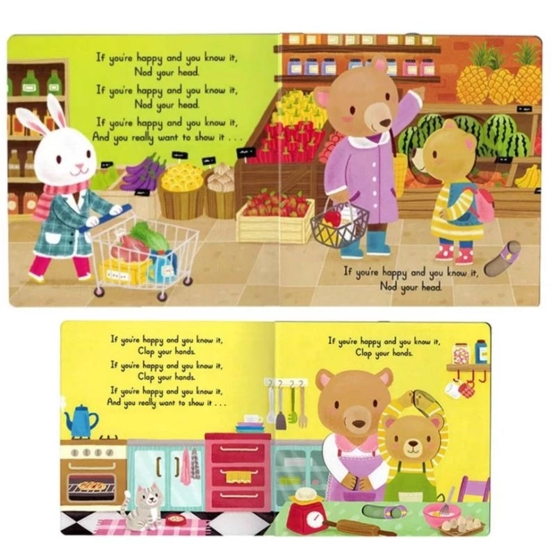 หนังสือเพลงภาษาอังกฤษ Sing along with me หนังสือboard bookอ่านก่อนนอนสำหรับเด็ก เพลงกล่อมนอน thumbnail 10
