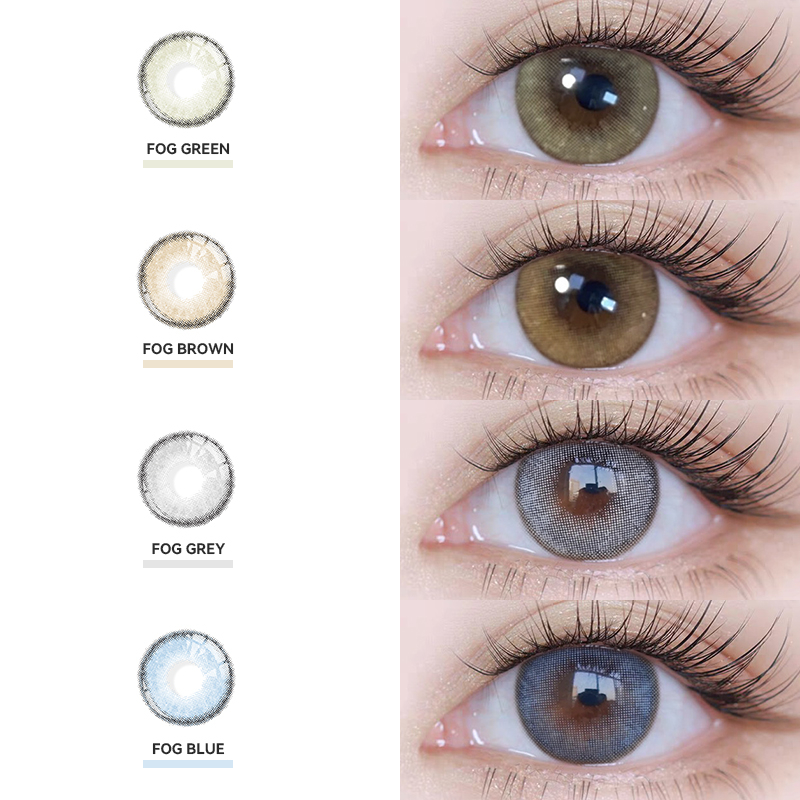 Midroo Mini คอนแทคเลนส์สีกรองแสงคอนเทค Fog Grey/Brown/Green/Blue Contact Lens 14.0mm - รูปที่ 4