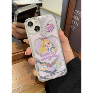 เคส สำหรับ ไอโฟน เคสซิลิโคน สินค้าพร้อมส่งจากไทย สำหรับ Iphone 14 13 12 11 Pro max เคสตู้น้ำหัวใจม่วง TPU-S1316