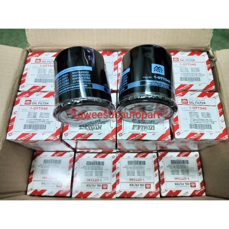 ไส้กรองน้ำมันเครื่อง VIGO COMMUTER FORTUNER 1KD-2KD 90915-YZZD2 90915-TB001 FULL