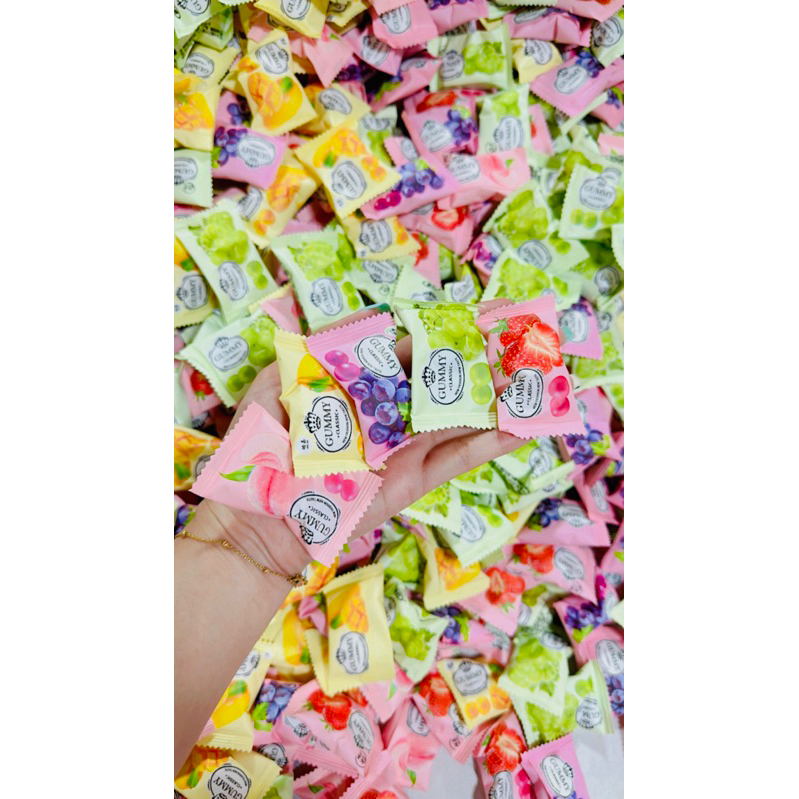 เยลลี่ผลไม้ (ยกลัง)  (ส่งฟรี ลด 50% ในไลฟ์) เยลลี่ Gummy classic ยกขายยกลัง 1 ลังมี 15 กิโล