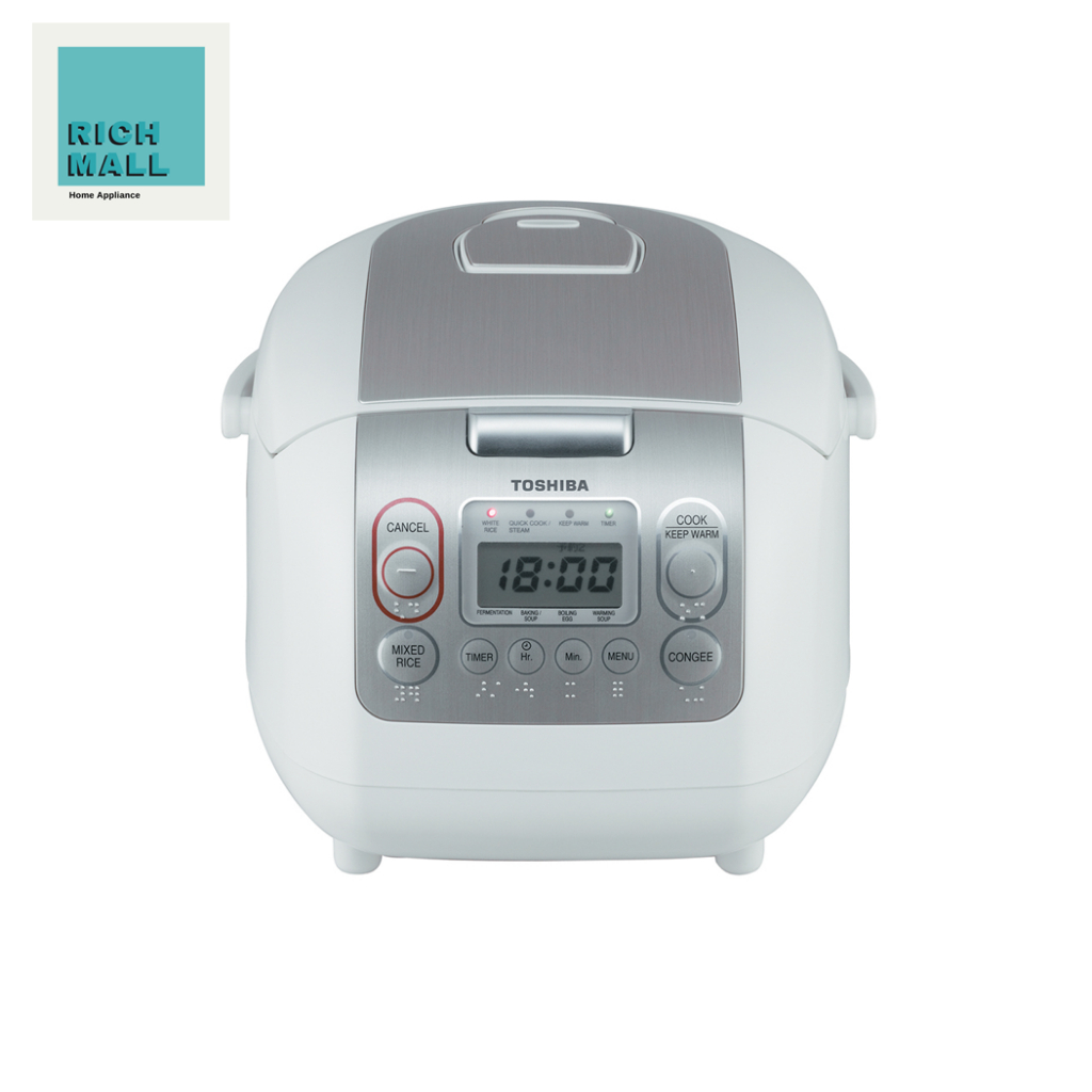 TOSHIBA หม้อหุงข้าวดิจิตอล 1.8 ลิตร RC-18NMF (รับประกันศูนย์ 5 ปี)