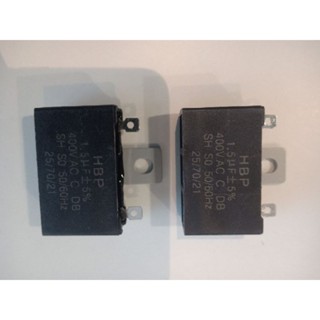 คาปาซิเตอร์พัดลม เกรด A   1.5 uf /400 v ราคาต่อ 2ชิ้น