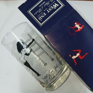 West End British New Spirit The Spirit Of London Special Glass แก้ว เวสต์เอนด์ แก้วลายผู้หญิง