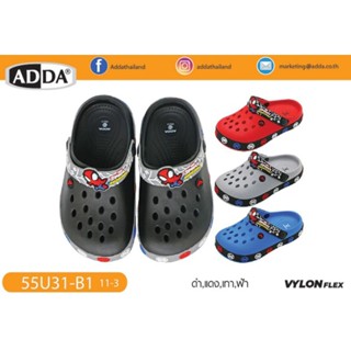 Adda รองเท้าหุ้มหัว เปิดส้น รองเท้าหัวโต สไปเดอร์แมน เบอร์8-3 55u31