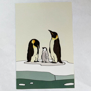 Postcard ขนาด 4x6 Penguin