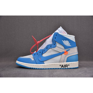 [ Pre - Order ] Air Jordan 1 Retro High " UNC OFF-White " “ Size 36 - 47 [ New LJR ]