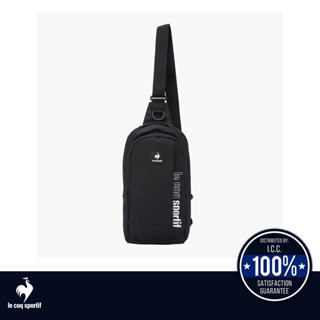 le coq sportif กระเป๋าคาดอก สีดำ (Crossbag, กระเป๋าแฟชั่น, กระเป๋าคาดเอว, กระเป๋าสะพาย, กระเป๋า, lecoq, เลอค็อก)
