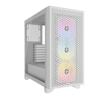 Corsair 3000D RGB Airflow White With 3xAF120 RGB Mid-Tower Case (CC-9011256-WW)