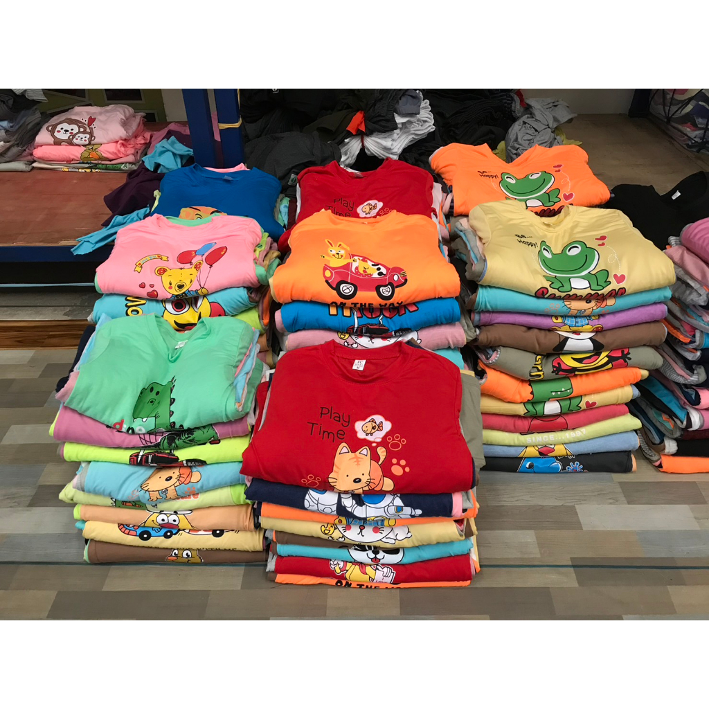 เสื้อเด็กเนื้อผ้าไม่หนา ไม่บาง นิ่มใส่สบาย ( 1 แพ็ค 5 ตัว )