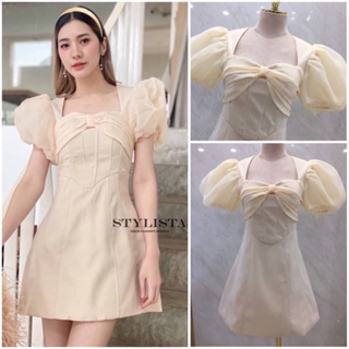 ♥️ M7 STYLISTA  Dress เดรสสั้น เดรสใส่เที่ยว ชุดออกงาน ใส่ได้หลายโอกาส ไซส์ Xs-L