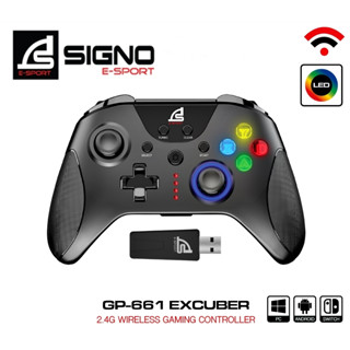 ⚡️จอยเกมส์รุ่นใหม่⚡️ SIGNO E-Sport รุ่น (WC-661) EXCUBER 2.4G Wireless Gaming Controller