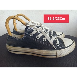 Converse Size 36.5 ยาว 23 Cm  รองเท้ามือสอง ผู้หญิง เท้าเล็ก  ผ้าใบ สวม แฟชั่น ลำลอง เที่ยว