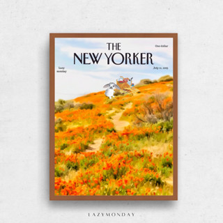 พร้อมส่ง 🐰 ภาพโปสเตอร์ ภาพติดผนัง The New Yorker by lazymonday (ไม่รวมกรอบ)