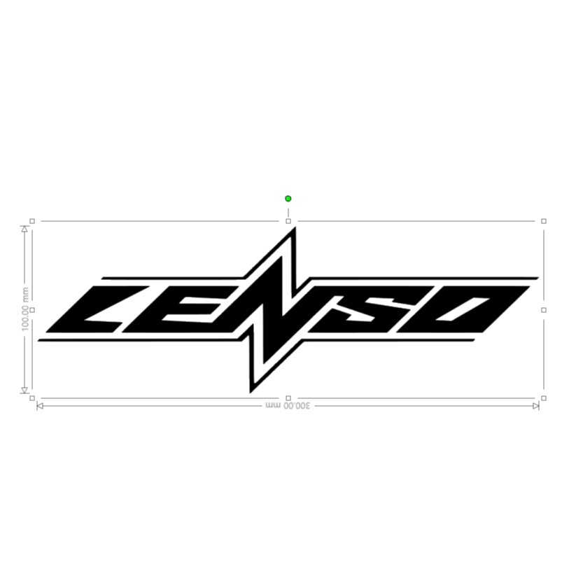 🌈สติ๊กเกอร์​ LENSO มีหลายสี สั่งได้เลย ติดเฟรม ติดท้ายรถ ติดกระจก 30 cm.x2🌈พร้อมส่ง🌈มีเก็บเงินปลายทา