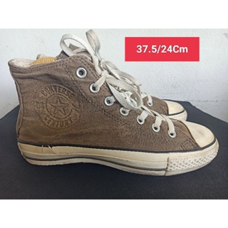 Converse Size 37.5 ยาว 24 Cm  รองเท้ามือสอง ผู้หญิง เท้าเล็ก  ผ้าใบ สวม แฟชั่น ลำลอง เที่ยว