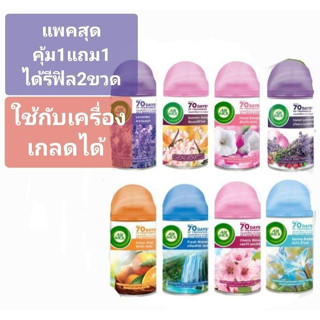 แพคคู่ Airwick refill สเปรย์ปรับอากาศ ชนิดเติม 250mlรีฟิลได้2กระป๋อง(ใช้กับเครื่องเกลดได้)