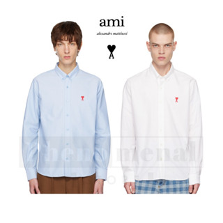 [เก็บโค้ดรับส่วนลดเพิ่ม] เสื้อเชิ้ต Ami Paris - Button Down Ami de Coeur Shirt ของแท้ พร้อมส่ง