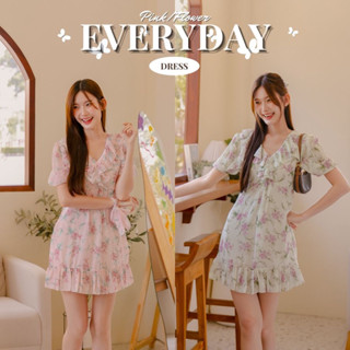 LABELLE รุ่น Everyday Dress เดรสสั้น ชีฟอง เเขนสั้น