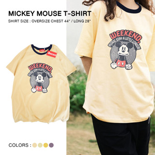 pshirtvingtage พร้อมส่ง เสื้อยืดมิกกี้เมาส์  วินเทจ Mickey Mouse ทรงเสื้อ UNISEX ลายน่ารัก เสื้อโอเวอร์ไซส์ Oversize