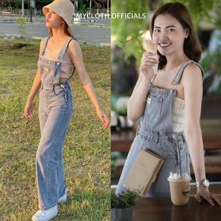 mycloth.officials (915) - 🐻🌸 เอี๊ยมยีนส์สีอ่อนทรงเข้ารูป สวยมากกกก งานปักด้านหน้า น่ารักสุดๆ